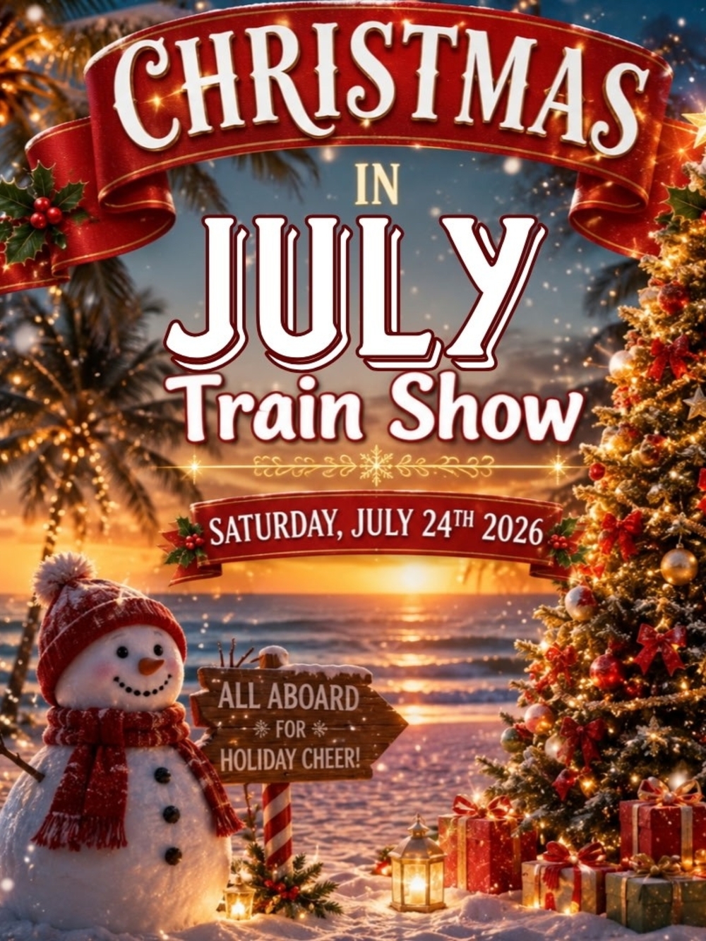 Christmas in July Train Show Saturday, July 24th 2026